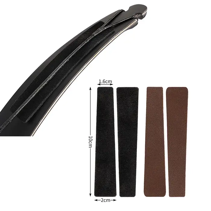 2 pièces tir à l'arc arc classique membres stabilisateur amortissement corde d'arc amortisseur silencieux tampons bande couverture accessoire de chasse