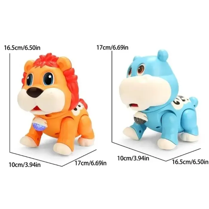 Chant danse clignotant danse Animal éducatif Lion hippopotame éducatif Musical ramper apprentissage avec LED