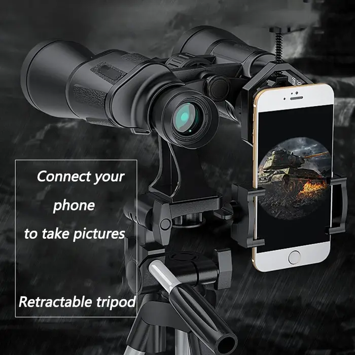 50000M militaire allemand 20X50 Zoom HD BAK4-Prism jumelles puissantes télescope professionnel longu