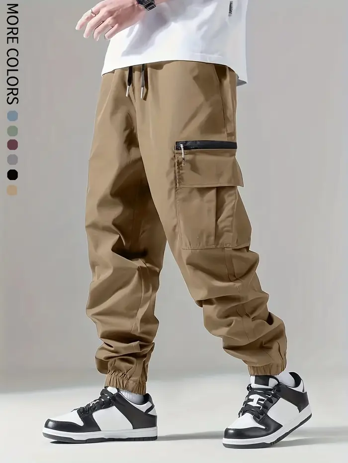 Pantalon cargo pour hommes, fjm fin, confortable et respirant, décontracté, extérieur, portable, cou