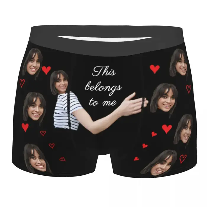 Sous-vêtements personnalisés pour hommes, bricolage avec votre image, ce qui fait me appartient, Box