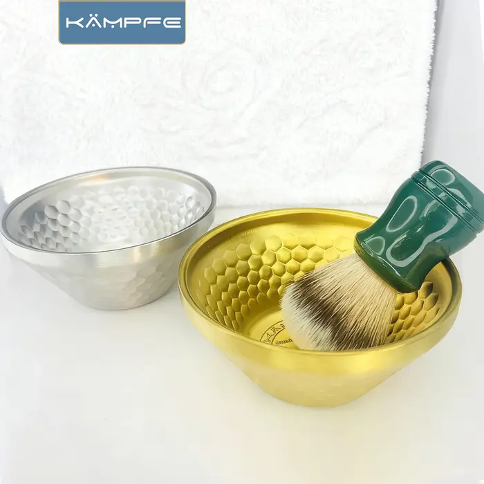 KAMPFE Bol à raser en acier inoxydable, double usage, pour la maison et les voyages, pour le nettoya