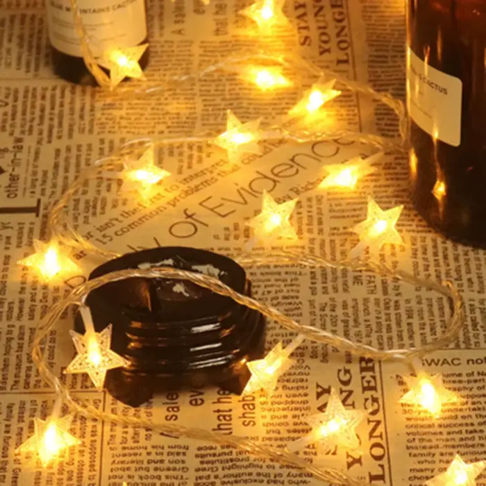 1.5m/3m/6m/10m LED étoile chaîne lumières guirlande de noël batterie USB alimenté fête de mariage ri