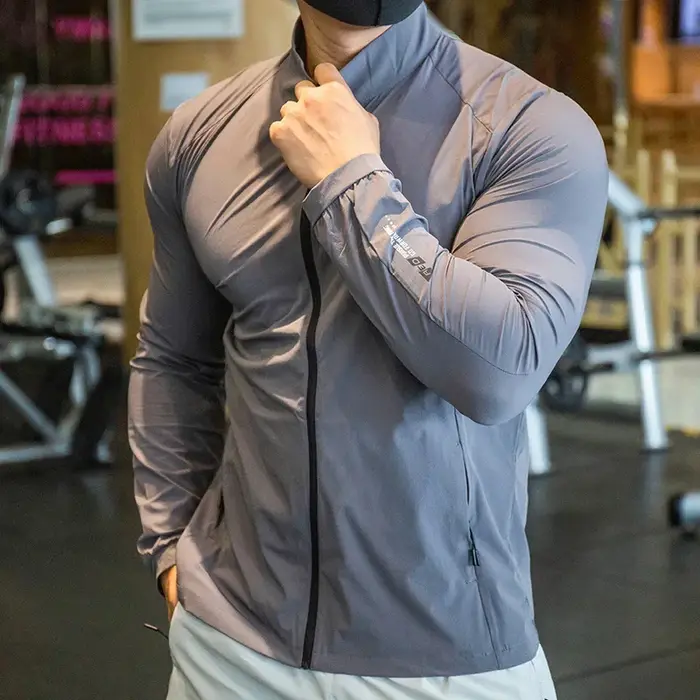 Veste de compression élastique OupillGym pour homme, manteau de course, collants d'entraînement, swe