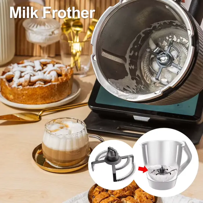 Fouet mousseur universel pour Thermomix TM7 TM6 TM5 TM31 pièce de rechange pour crème lait et œufs occasions spéciales pour les amateurs de café thé et autres boissons