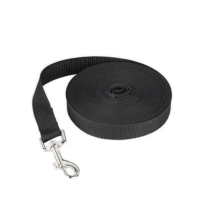 Longue laisse pour chien en nylon, laisse d'entraînement de 1,5 m à 50 m, corde de traction robuste 