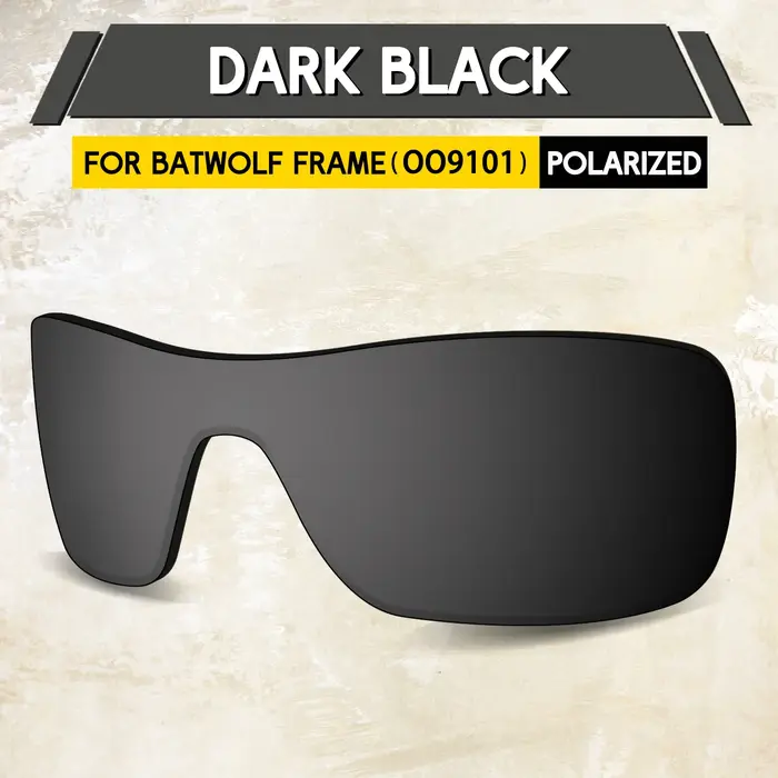 Lentilles de remplacement 100% Protection UV, 2 pièces, pour lunettes de soleil Oakley Batwolf OO910