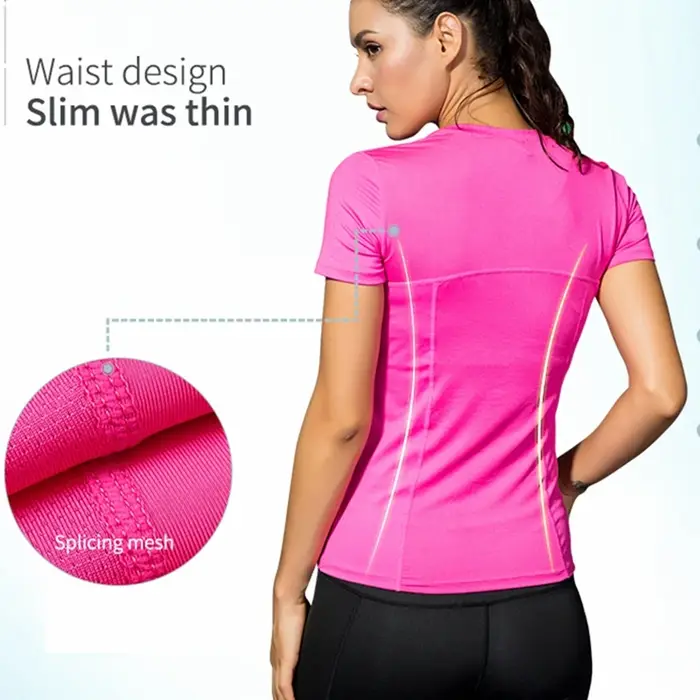 T-shirt de Yoga pour femmes, de Fitness, de course, de Sport, à séchage rapide, nouvelle collection