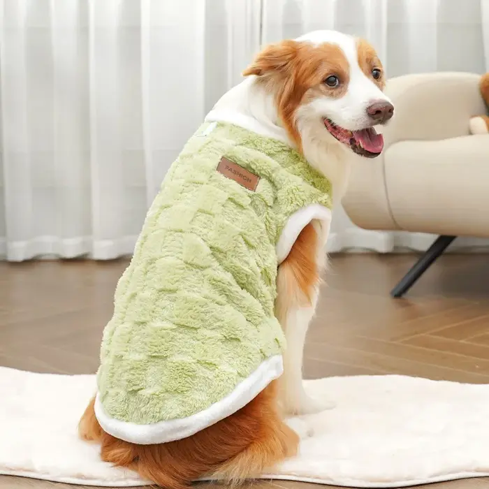 Vêtements d'hiver en flanelle pour chiens pull chaud pour animaux de compagnie manteau pour chiens golden retriever sweat-shirt pour animaux de compagnie chiot gilet 1.5-25kg automne hiver occasions spéciales à offrir