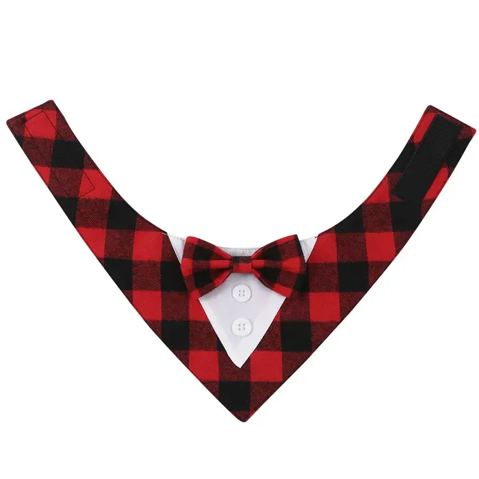 Sucado beau mariage chien Bandana costume élégant noeud papillon luxe triangulaire écharpe collier f