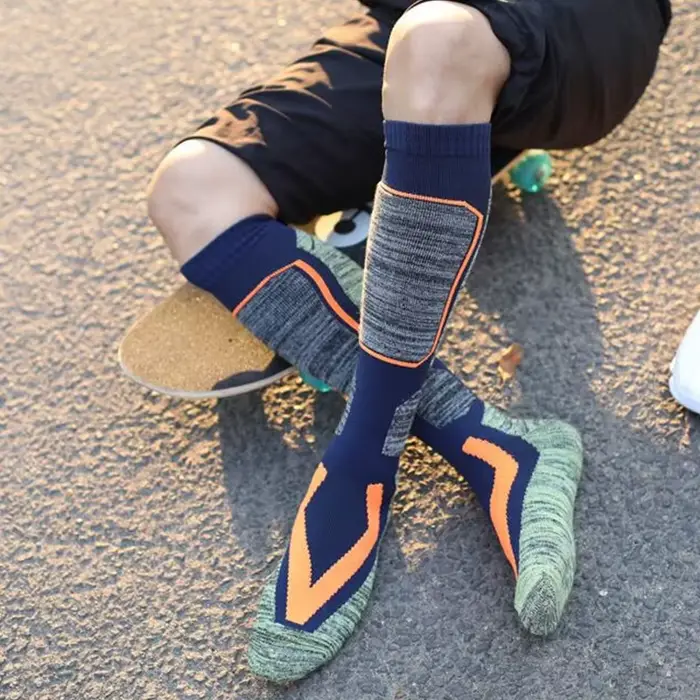 Chaussettes thermiques d'hiver en coton pour adultes