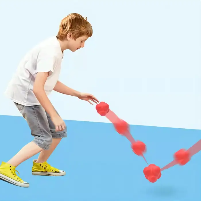 Balle de réaction hexagonale vitesse agilité entraînement balle en Silicone Coordination réflexe spo