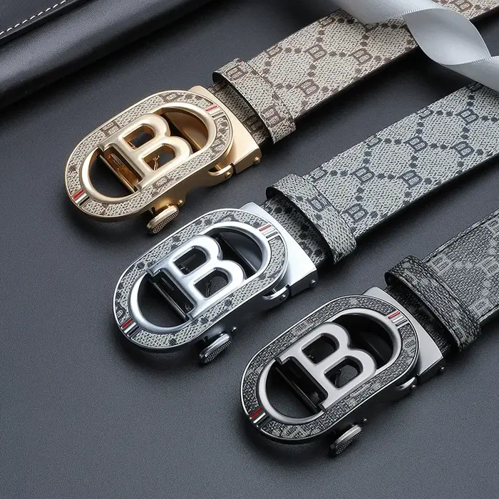 Ceinture pour hommes ceinture à la mode pour hommes lettre boucle ceinture mâle patron Style d'affai