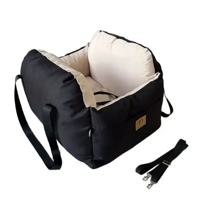 Siège de voiture pour chien avec ceinture de sécurité, coussin nid universel pour animaux de compagn