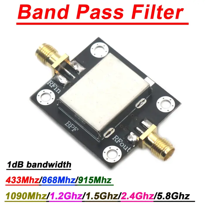 Filtre passe-bande BPF 403Mhz 433Mhz 868Mhz 900Mhz 1090Mhz 1.5Ghz 2.4Ghz, filtre passe-bande LC pour