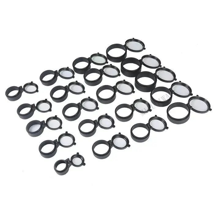 Portée de fusil transparente 30-64mm, ressort à rabat rapide, capuchon de couverture d'objectif ouvert, protection des yeux, lentille d'objectif, pistolet de calibre oculaire