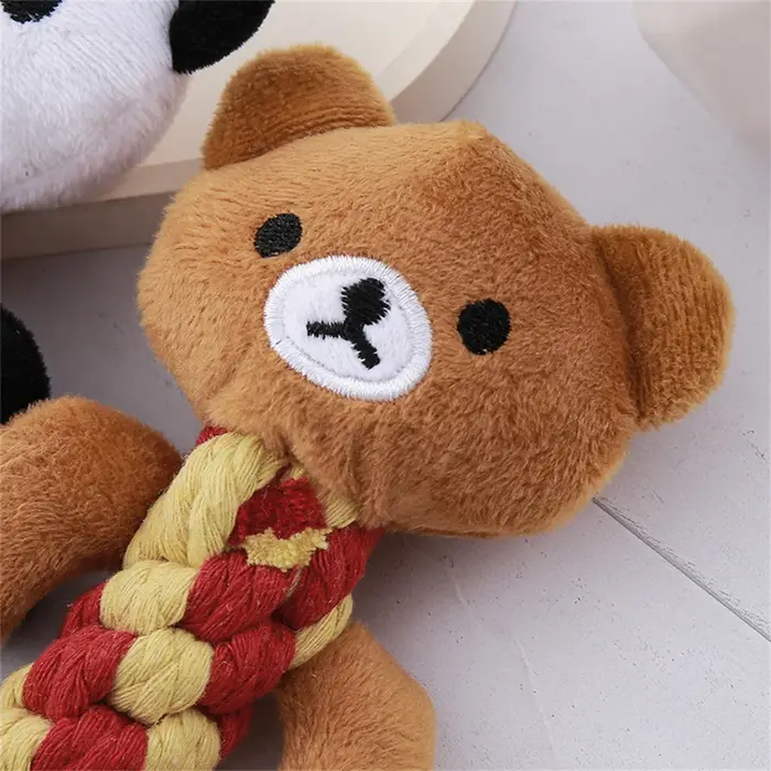Jouets à mâcher en corde tressée pour animaux de compagnie