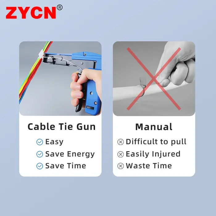 Pince de pistolet à attache de câble, fixation en plastique TG-100, tension automatique en Nylon, la