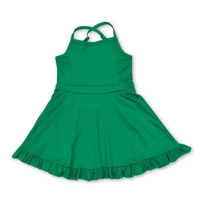 Robes de sport tricotées pour bébés filles, longueur genou, pour le sport et les activités