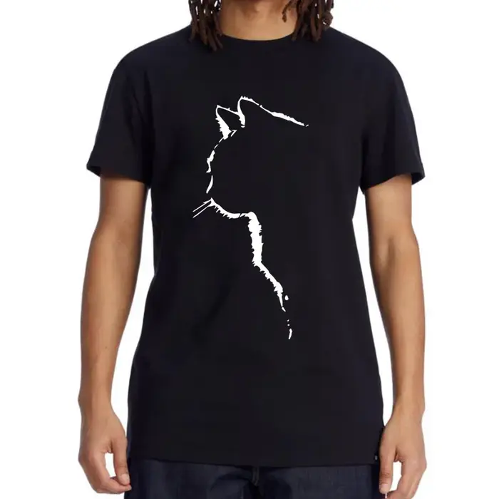 T-shirt homme Top qualité 100% coton manches courtes Cool chat imprimé col rond décontracté ample Hi