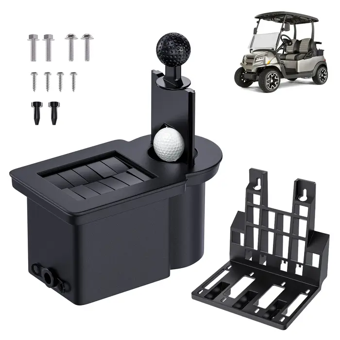 Accessoires pour voiturettes de golf : Laveur et support pour clubs et balles pour Club Car Preceden