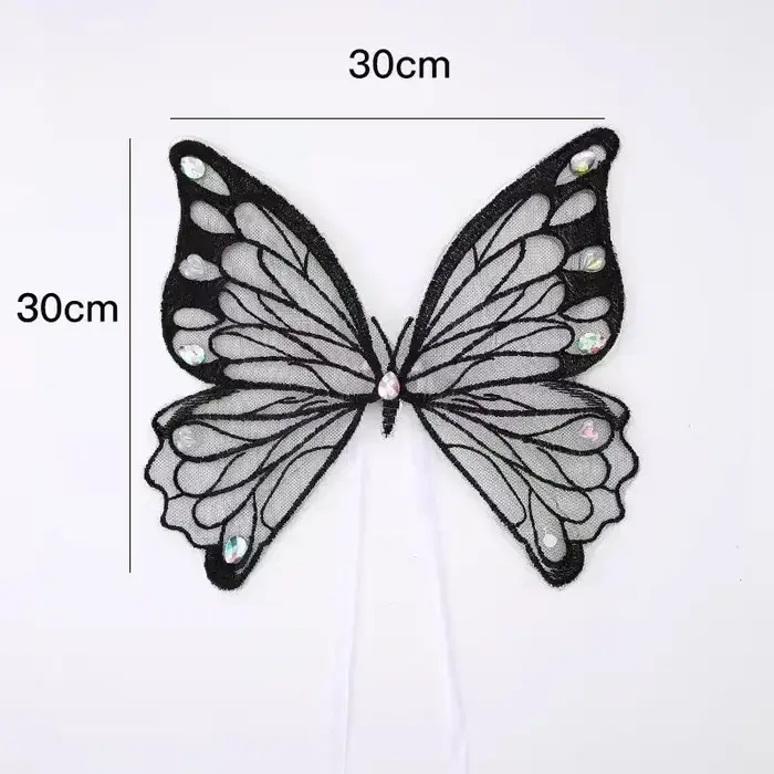 Ailes de chien papillon plonger oyantes, décoration de dos, vêtements d'été, poitrine, petit chien F