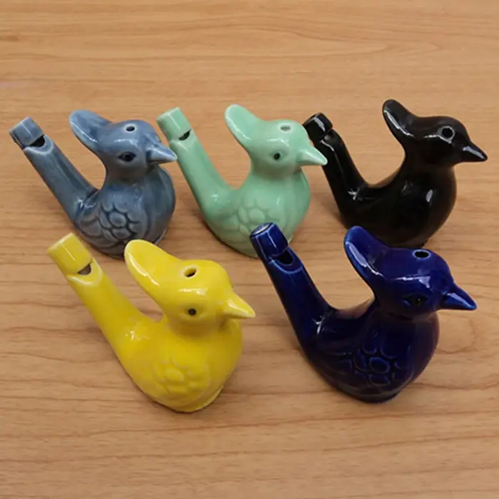 Sifflet d'oiseau en céramique, Instrument de musique, jouet Musical pour enfants, apprentissage préc