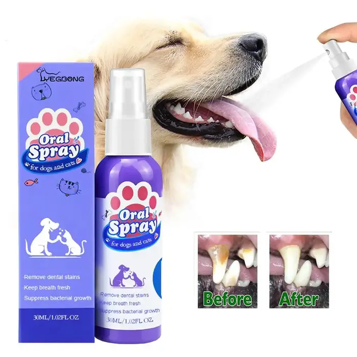 Spray pour animaux de compagnie, 30ml, soins buccaux pour chiens, nettoyage des dents, désodorisant 