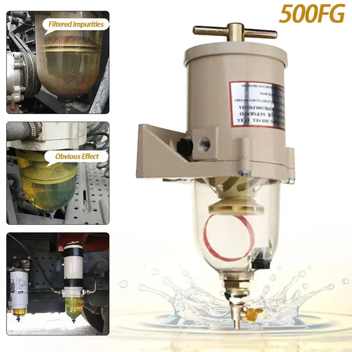 Mathiateur d'eau et de mazout, moteur diesel Racor, cartouche filtrante, turbine, 500FG, FH, haute q