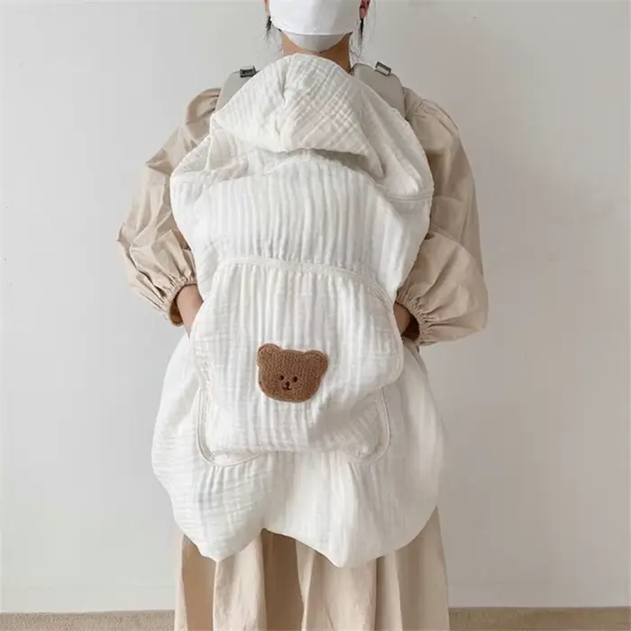 Couverture de poussette en mousseline pour bébé, lange d'emmaillotage pour nouveau-né, couverture de