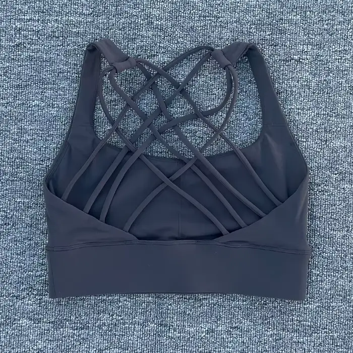 Soutien-gorge de sport pour femmes, Push Up, dos croisé, antichoc, course à pied, entraînement, sous