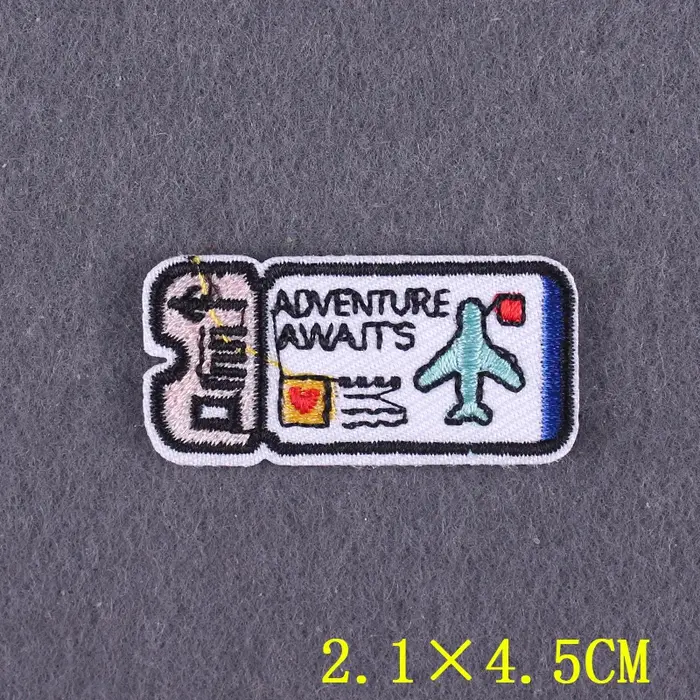 Fer sur Patch Slogan Patch patchs brodés pour vêtements patchs thermoadhésifs sur vêtements bricolag