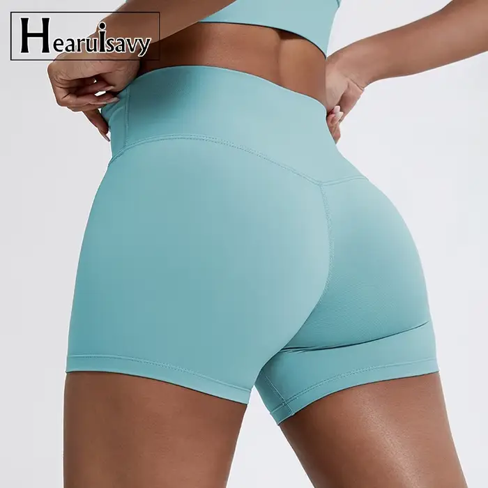 Hearuisavy Short de sport d'été pour femme, Legging push-up, Short de cyclisme ajusté, Short de yoga