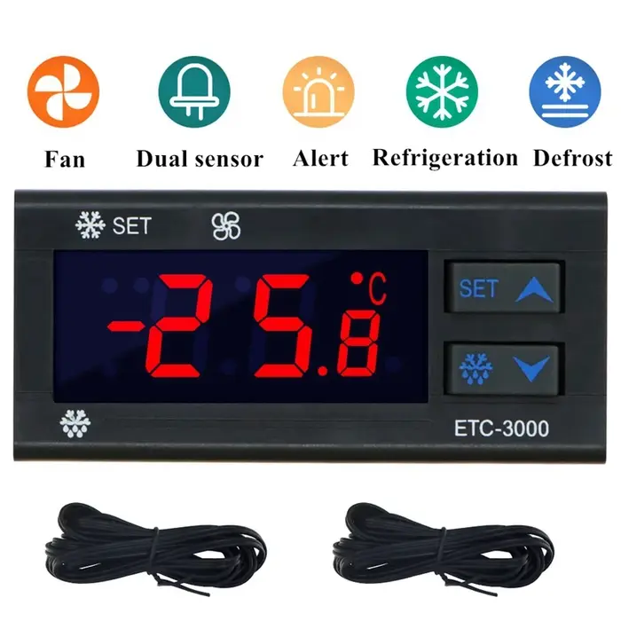 ETC-3000 mini régulateur de température numérique réfrigérateur thermostat contrôleur thermostat dou