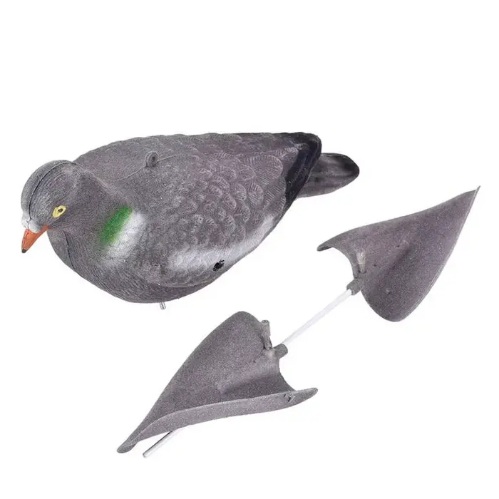 Leurres colombes réalistes peints ailes volantes, épouvantail jardin décor extérieur appât chasse