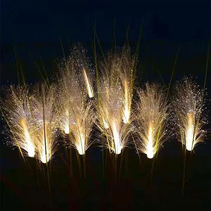 Lampe solaire de paysage de jardin, lumière du soleil, lampe de pelouse, Simulation de fleur de vole