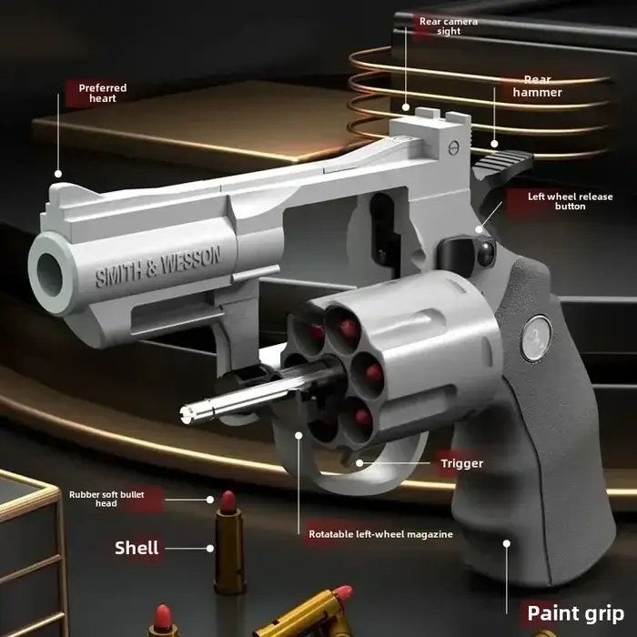 ZP5 357 pistolet lanceur de Revolver EVA balle de fléchette souple jouet pistolet Airsoft CS jeu de 
