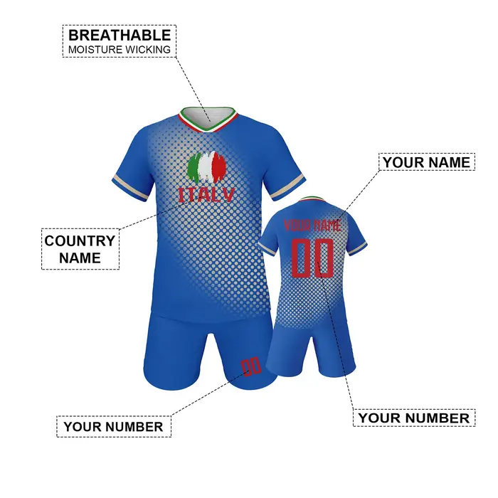 Kit de maillot de football personnalisé pour enfants