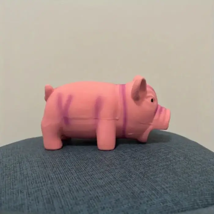 Jouets à mâcher sonores en caoutchouc et latex pour chiens, motif cochon mignon, pour l'entraînement