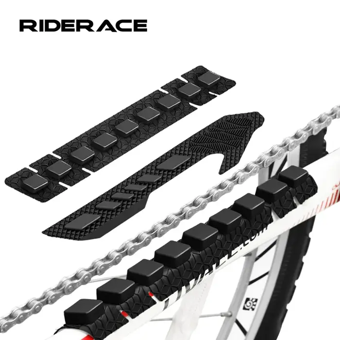 Coussinet de Protection de base de vélo vtt 3D, cadre de maintien de chaîne en Silicone pour cyclism