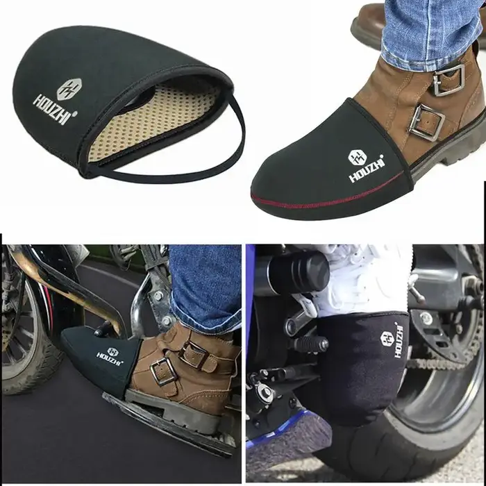 Housse de protection pour chaussures de changement de vitesse de moto, couvre-bottes réfléchissant, coussinet de levier de vitesse, protection de chaussures, couvre-chaussures étanche