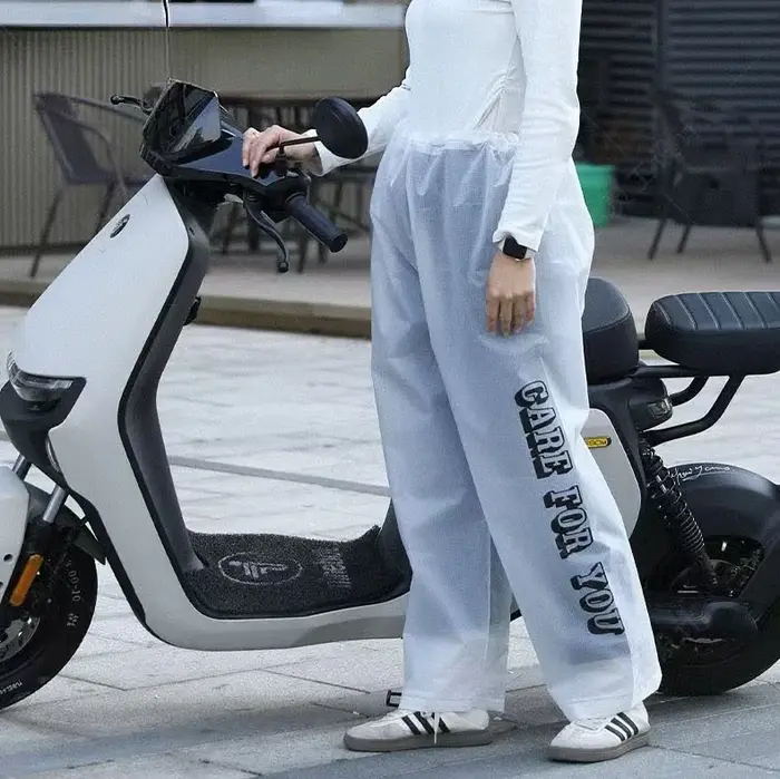 Nouvelles pantalons de pluie imprimées, en matériau EVA léger, pantalons de pluie pour le cyclisme, 