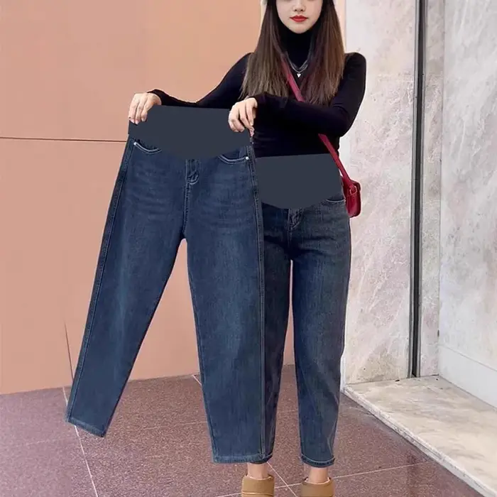 Vêtements de maternité automne et hiver femmes enceintes soutien du ventre pantalon taille haute