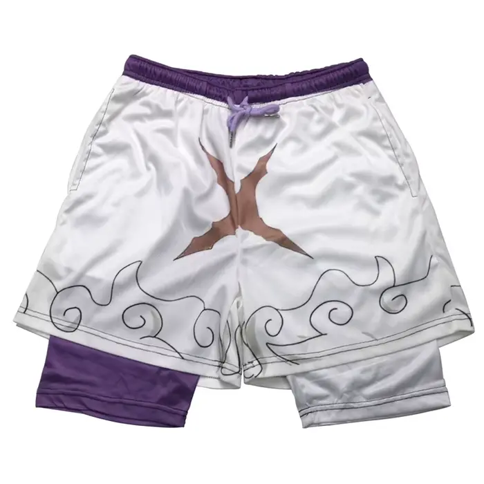 Short de course 2 en 1 imprimé 3D élégant pour hommes, short de performance athlétique avec poches, 
