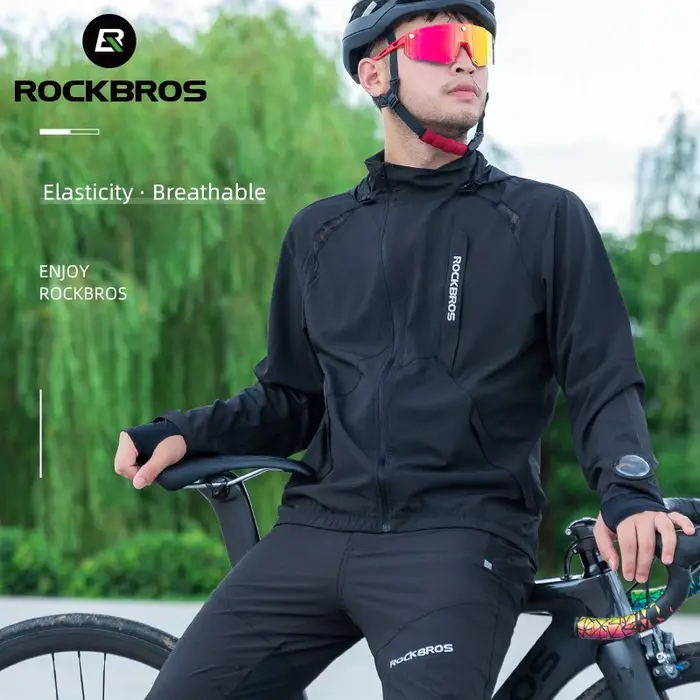 ROCKBROS – ensemble de vêtements de cyclisme pour hommes, veste de cyclisme respirante, confortable 
