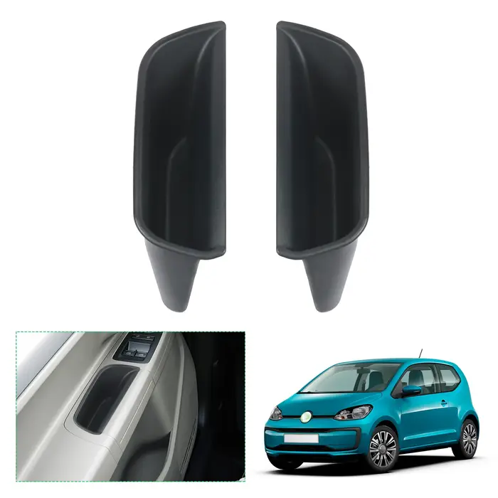 RUIYA Boîte de rangement de porte de voiture pour VW Up / Skoda Citigo / Seat Mii 2013-2021 Boîte de