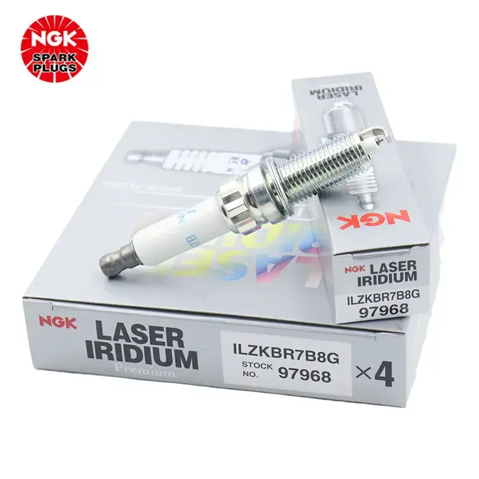 La bougie d'allumage NGK Iridium Platinum ILZKBR7B8G 97968 convient pour 740LIX5X6 Mercedes E350 oe 