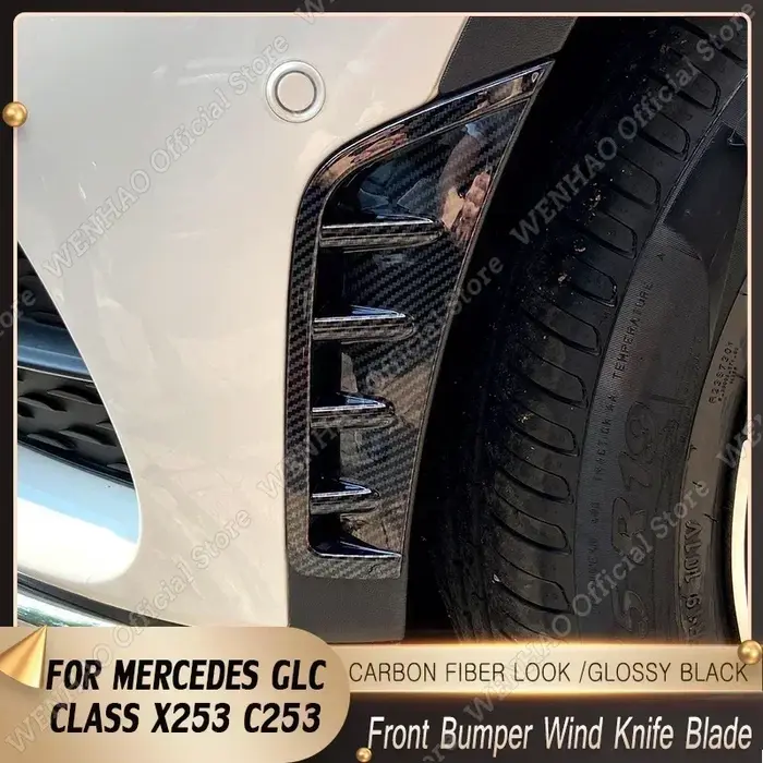 Lame de couteau à vent pour pare-choc avant, pour Mercedes classe GLC C253 X253 GLC260 GLC300 2020 2