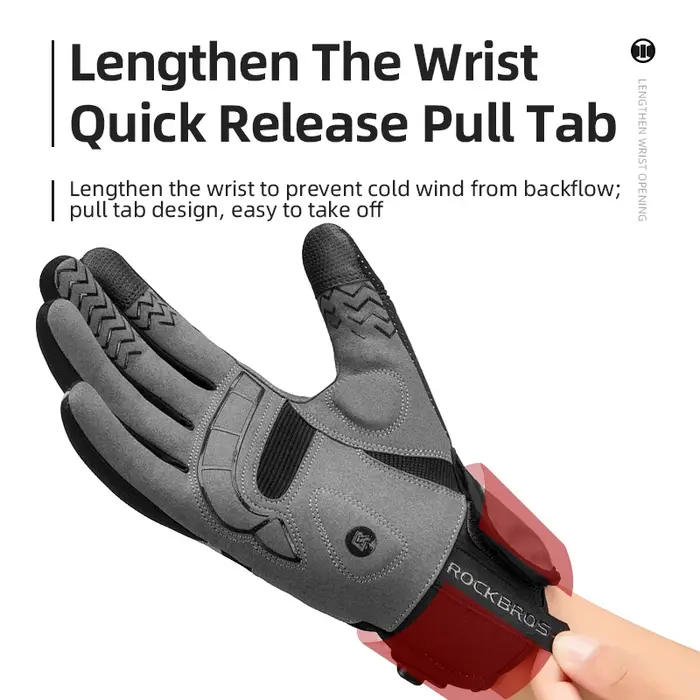 ROCKBROS gant d'hiver chauffant gants de cyclisme USB