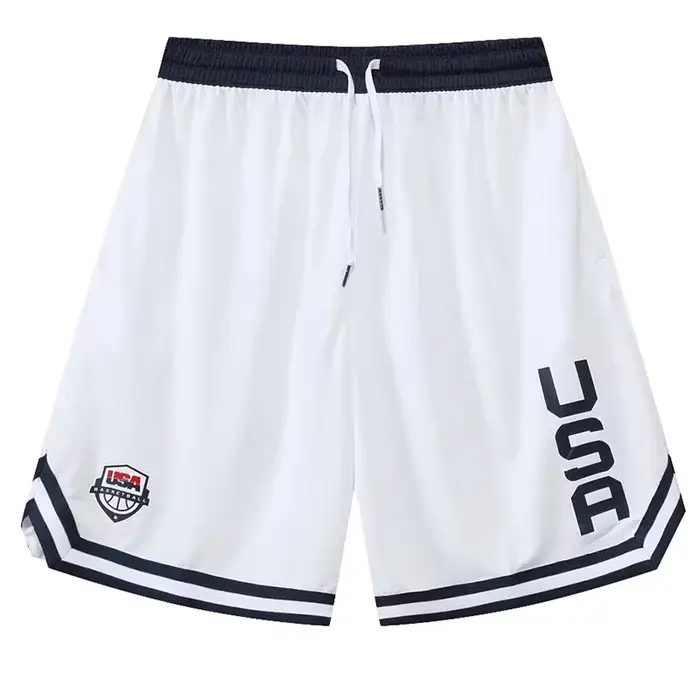 Short de basket-ball imprimé américain pour hommes, short actif, poches amples, cyclisme, exercice, 